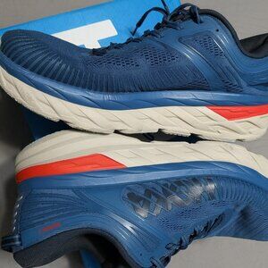 Hoka One One Bondi 7 Real Teal Outer Space Men's Size 12 Running Shoes